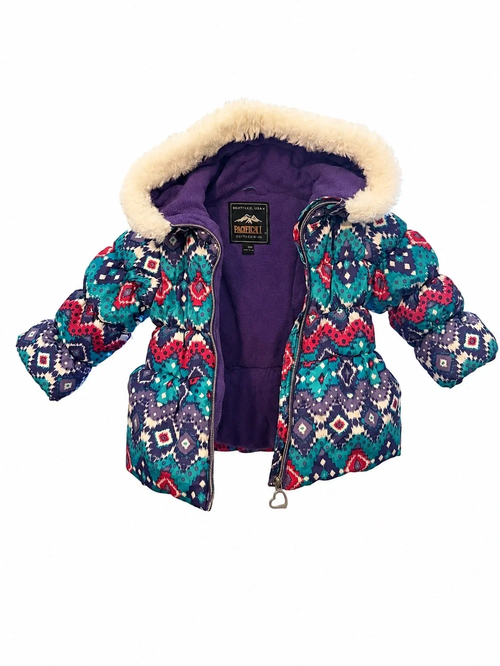 PaciTrail Outdoor Wear 18M Faux Fur Hood Puffer Coat